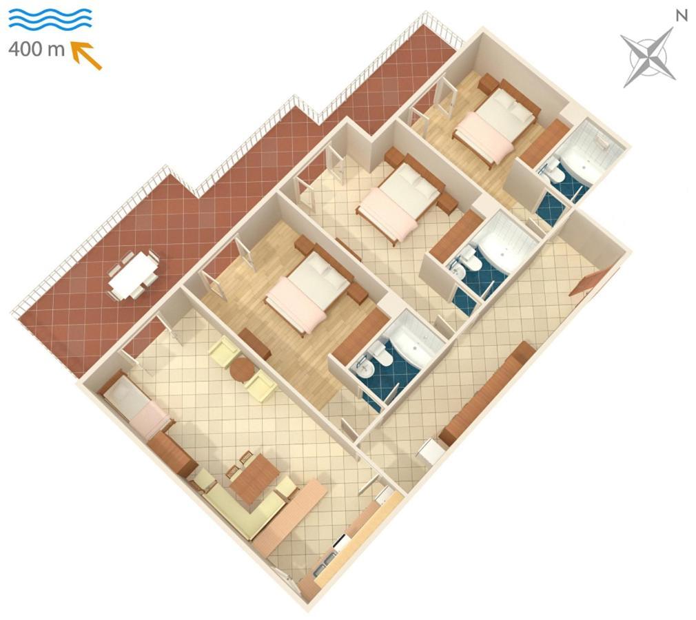 Apartments With A Parking Space Brela, Makarska - 6043 Buitenkant foto